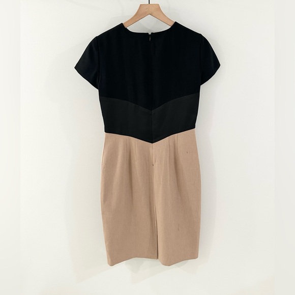 Brooks Brothers Tan & Black Sheath Dress Size 2 - Picture 5 of 5
